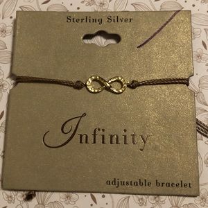 Infinity adjustable bracelet.